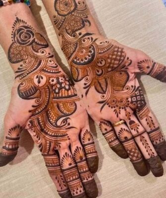 Full Hand Mehndi Design is very popular among brides during wedding ceremonies
