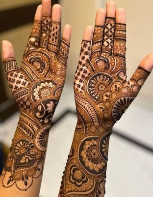 Many girls love applying Full Hand Mehndi Design for festivals and special occasions