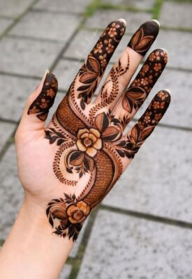 Mehndi Design Easy And Beautiful is quick and simple to apply
