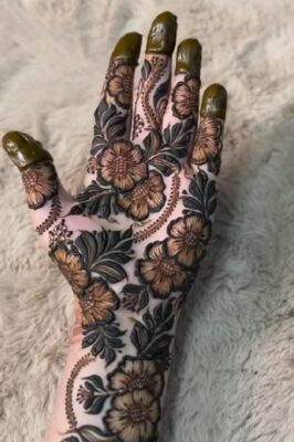 Mehndi Design Easy And Beautiful keeps hands looking graceful