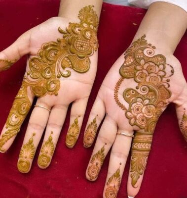 Mehndi Design Simple Front Hand is perfect for beginners