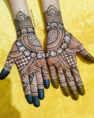 Mehndi Design includes creative and artistic patterns