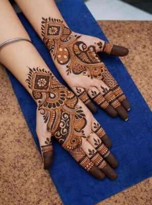 Mehndi Design includes many creative patterns and styles