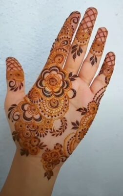 Palm Mehndi Design is ideal for beginners and professionals