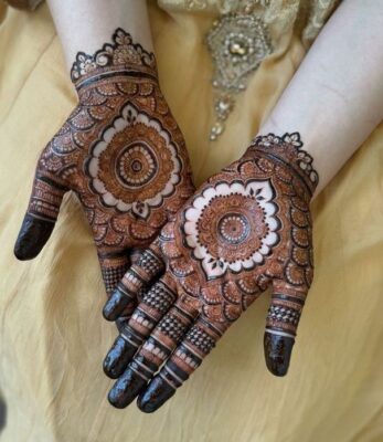 Simple Mehndi Design Front Hand adds charm to festive seasons