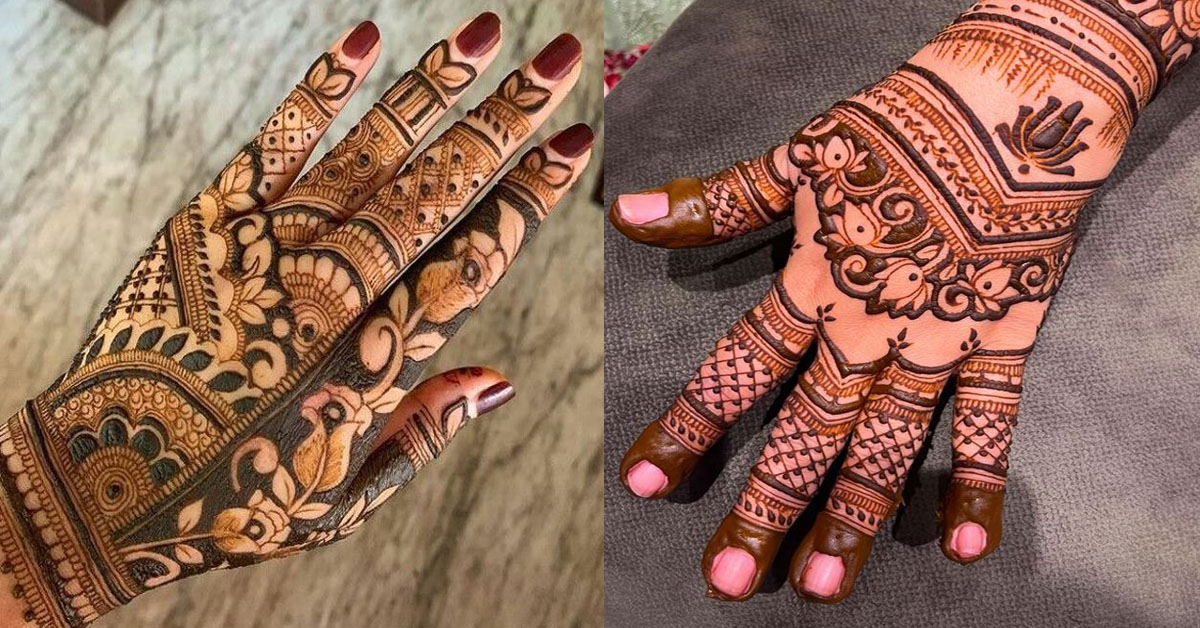 Stylish Back Hand Mehndi Design