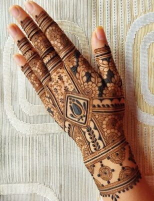 Stylish Back Hand Mehndi Design is easy to learn and practice