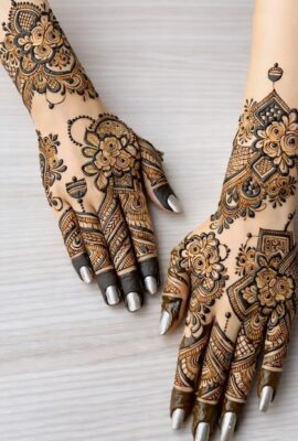 Stylish Back Hand Mehndi Design is perfect for festive seasons