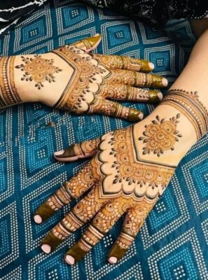 Stylish Back Hand Mehndi Design is perfect for weddings and parties