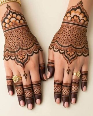 Stylish Back Hand Mehndi Design is simple yet fashionable