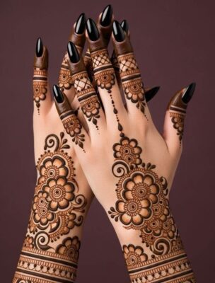 Stylish Back Hand Mehndi Design never goes out of fashion