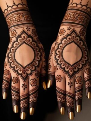 Stylish Back Hand Mehndi Design suits every special occasion