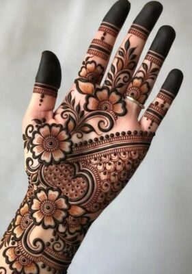 Traditional celebrations look more attractive with a stunning Full Hand Mehndi Design