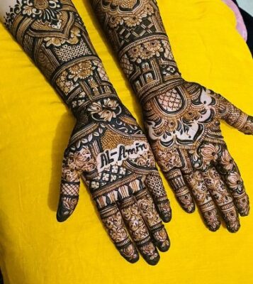 Latest Simple Mehndi Designs give a natural and clean look