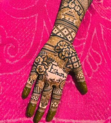 Latest Simple Mehndi Designs take less time to apply