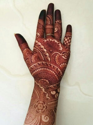Easy Arabic Front Hand Simple Mehndi Design