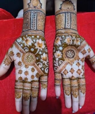 Many students practice Simple Mehndi Design at home