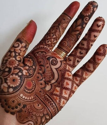 Mehndi Design Easy And Beautiful can be created in a short time