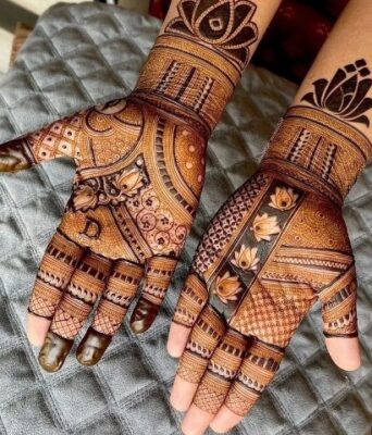 Mehndi Design Easy And Beautiful is great for front-hand designs
