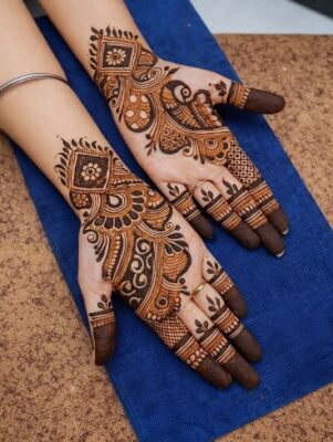 Simple Mehndi Design does not require complex patterns